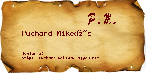 Puchard Mikeás névjegykártya
